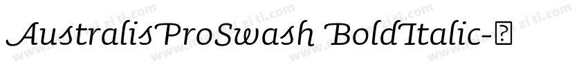 AustralisProSwash BoldItalic字体转换